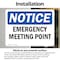Signmission Emergency Meeting Point, 10 in W x Rectangle, Vinyl Decal OS-2PACK-NS-D-710-L-11860 - alternate 6
